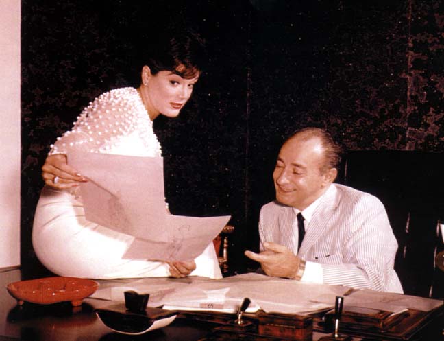 Connie with her manager George Scheck