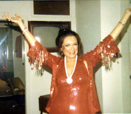 Connie backstage from Dick Clark Show, 1978