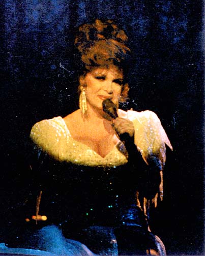 Connie performing at a concert