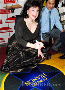 Connie with Walk of Fame star in Philippines