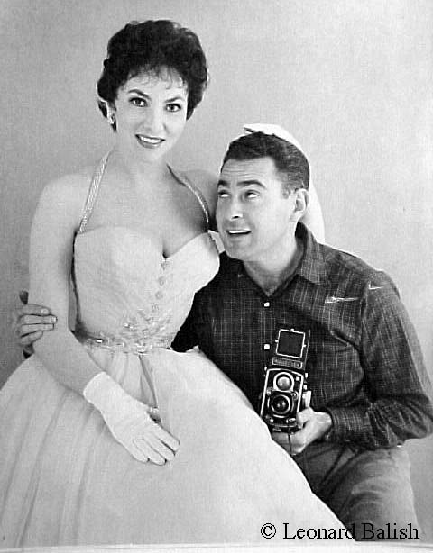 Gina with photographer Leonard Balish