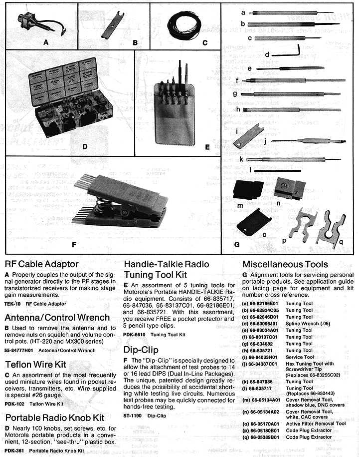 Portable/Paging Tools, page 160
